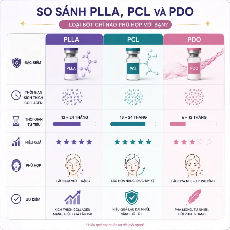PLLA, PCL Và PDO